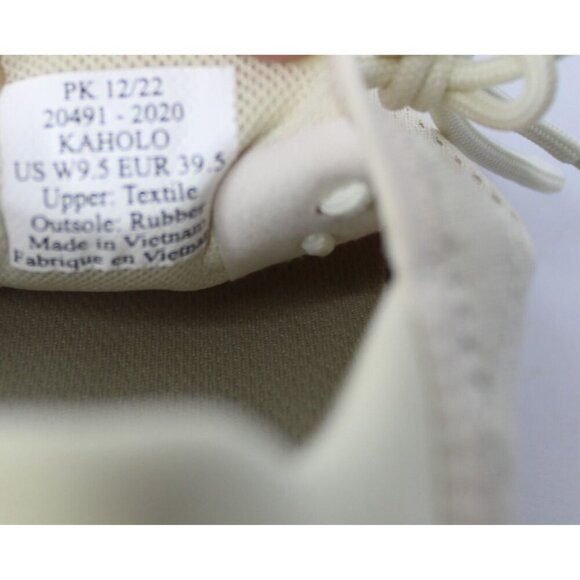 OluKai KAHOLO Slip On Shoes Womens Size 9.5 Beige Canvas Loafers Boat Shoes NWOB - Picture 10 of 12